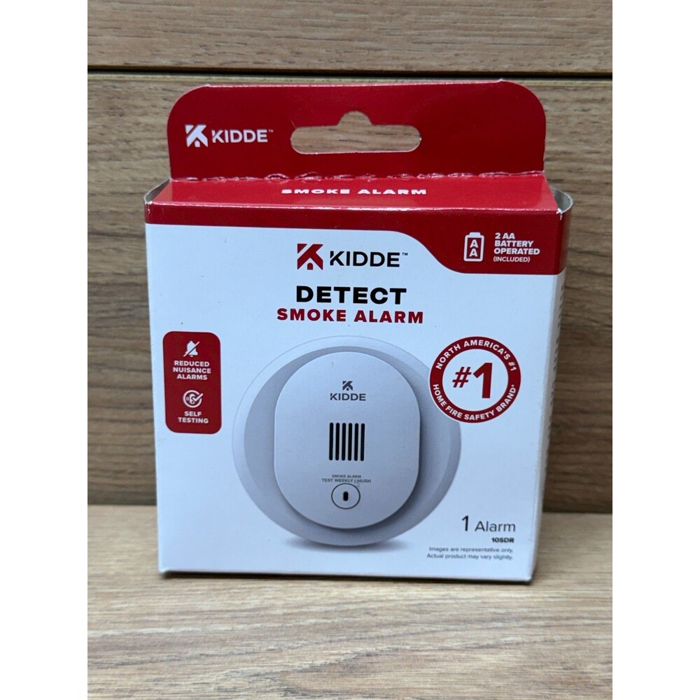 Kidde Compact 4 in. Battery Powered Smoke Detector with Photoelectric Sensor